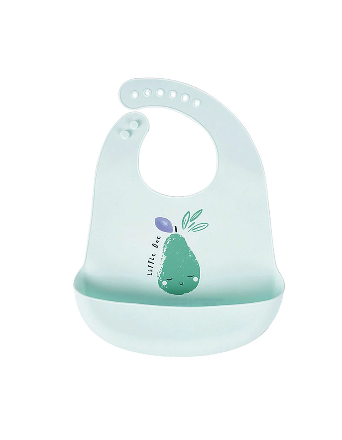 Zubaida's Adjustable Silicone Bib with Wide Catch Pocket - Image 2
