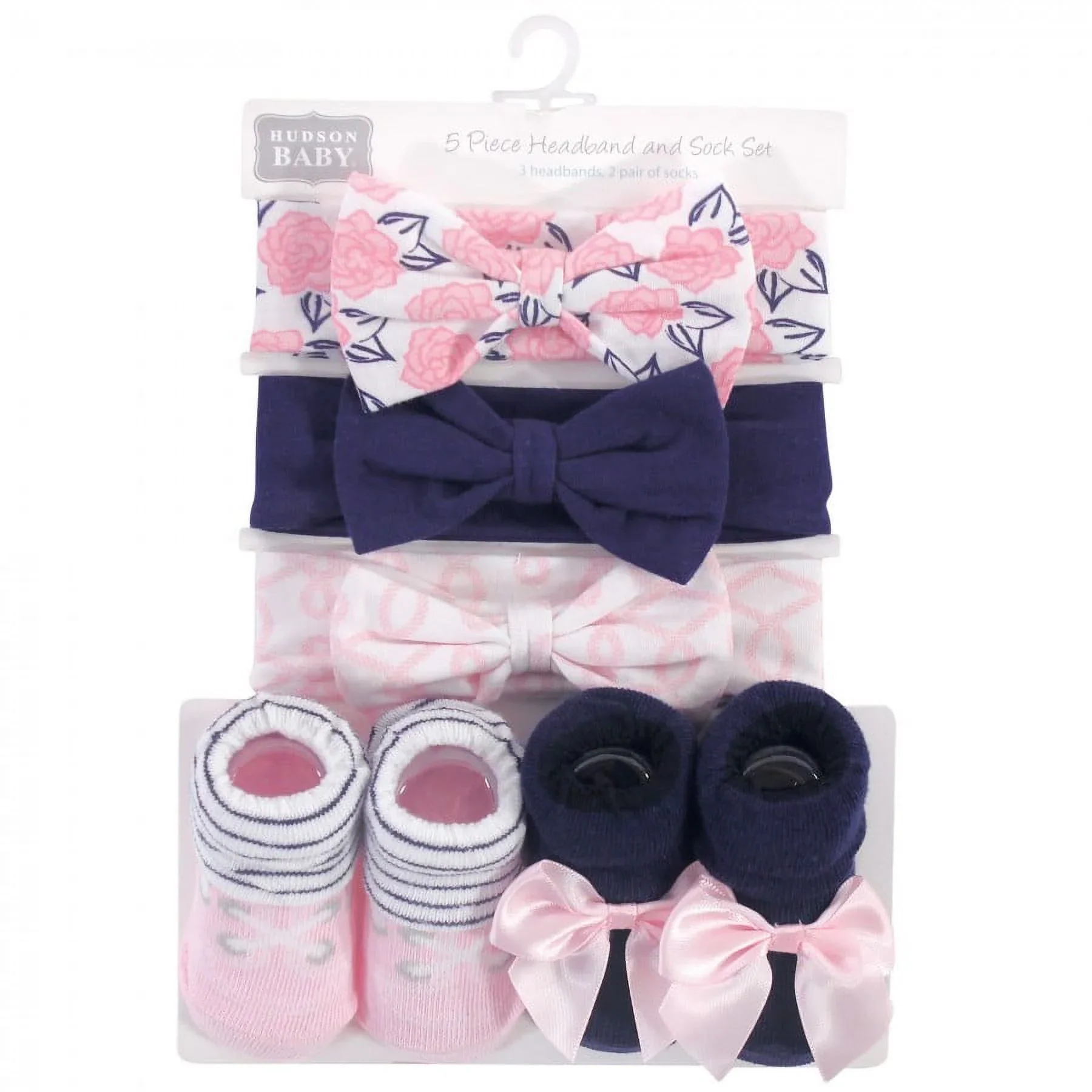 Zubaida's Adorable 5 Pcs Socks & Headbands Coordinated Set - Image 2