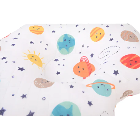Zubaida's Recessed Center, Soft, Quilted, Cloud-Shaped Pillow - Image 2