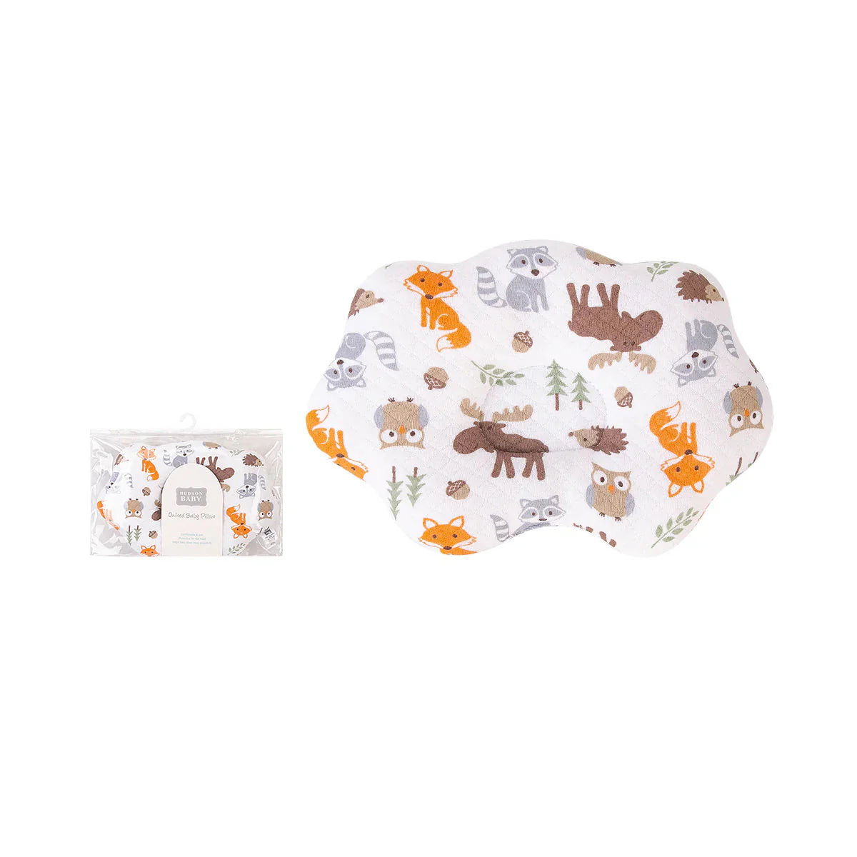 Zubaida's Recessed Center, Soft, Quilted, Cloud-Shaped Pillow