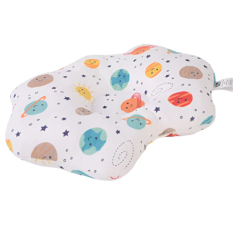 Zubaida's Recessed Center, Soft, Quilted, Cloud-Shaped Pillow - Image 3