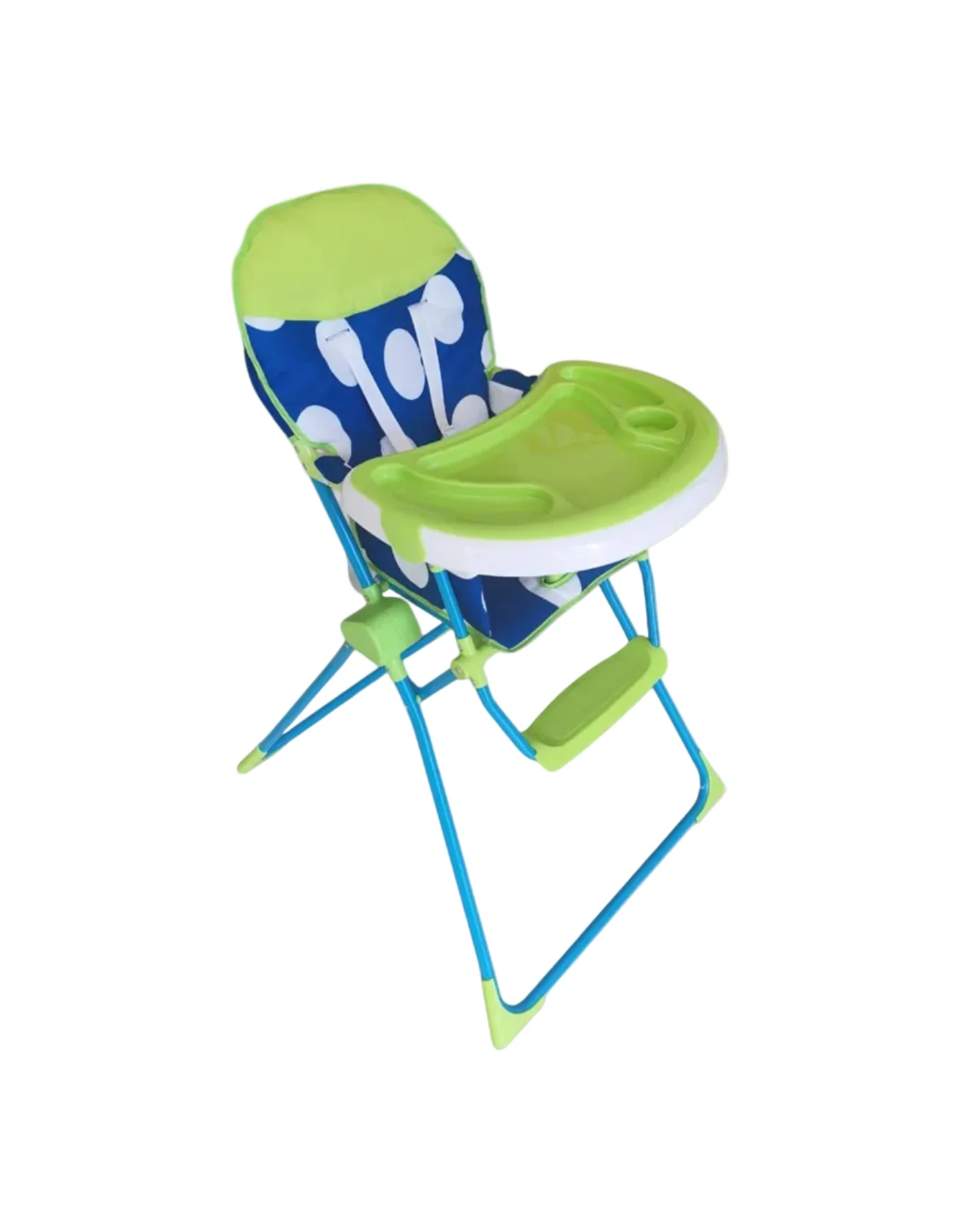 Zubaida's Bambies® Stylish & Compact Folding Baby High Chair with Adjustable Tray and 5-Point Harness