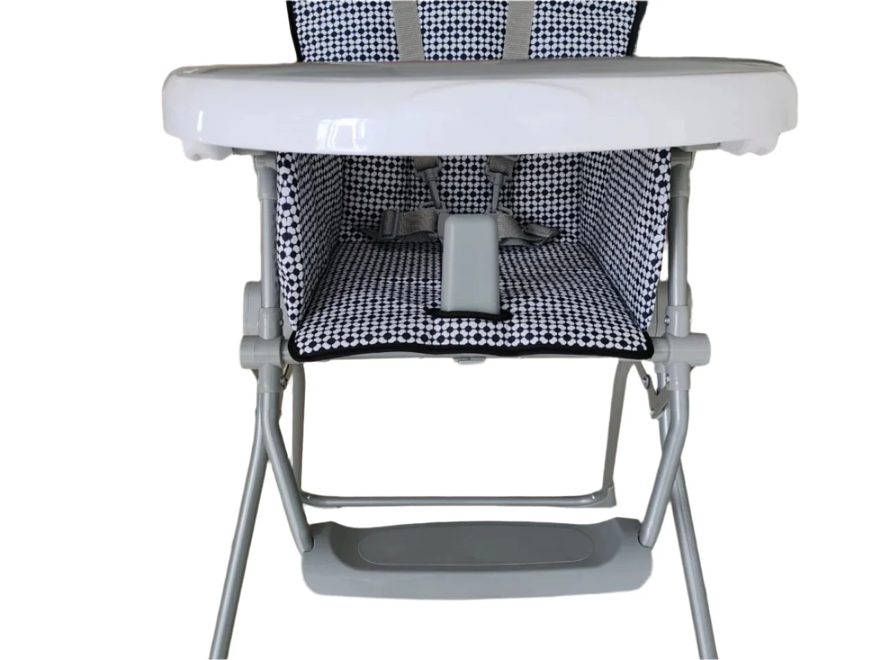 Zubaida's Bambies® Stylish & Compact Folding Baby High Chair with Adjustable Tray and 5-Point Harness - Image 4