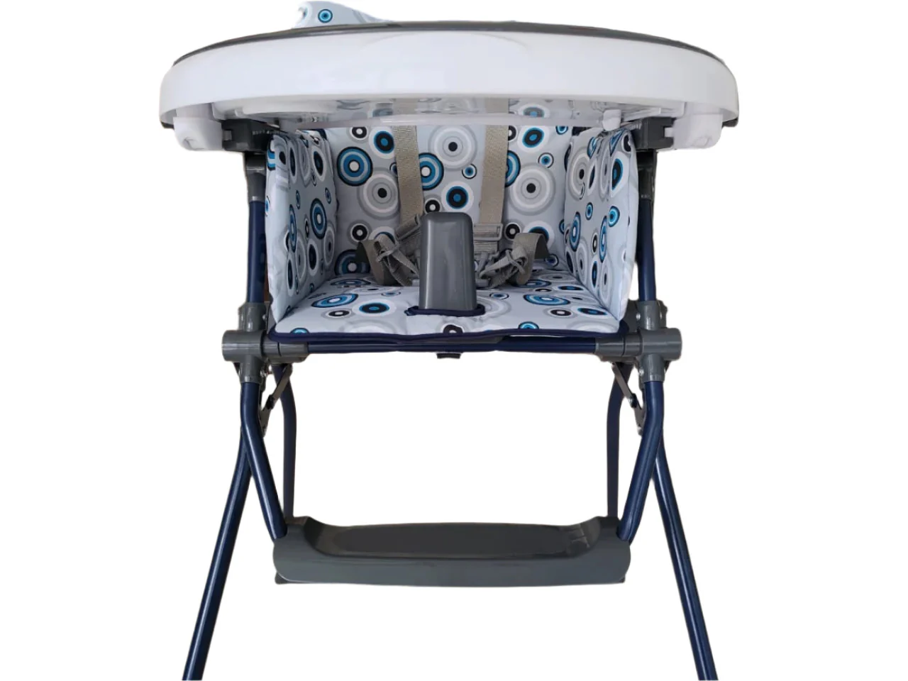 Zubaida's Bambies® Stylish & Compact Folding Baby High Chair with Adjustable Tray and 5-Point Harness - Image 4