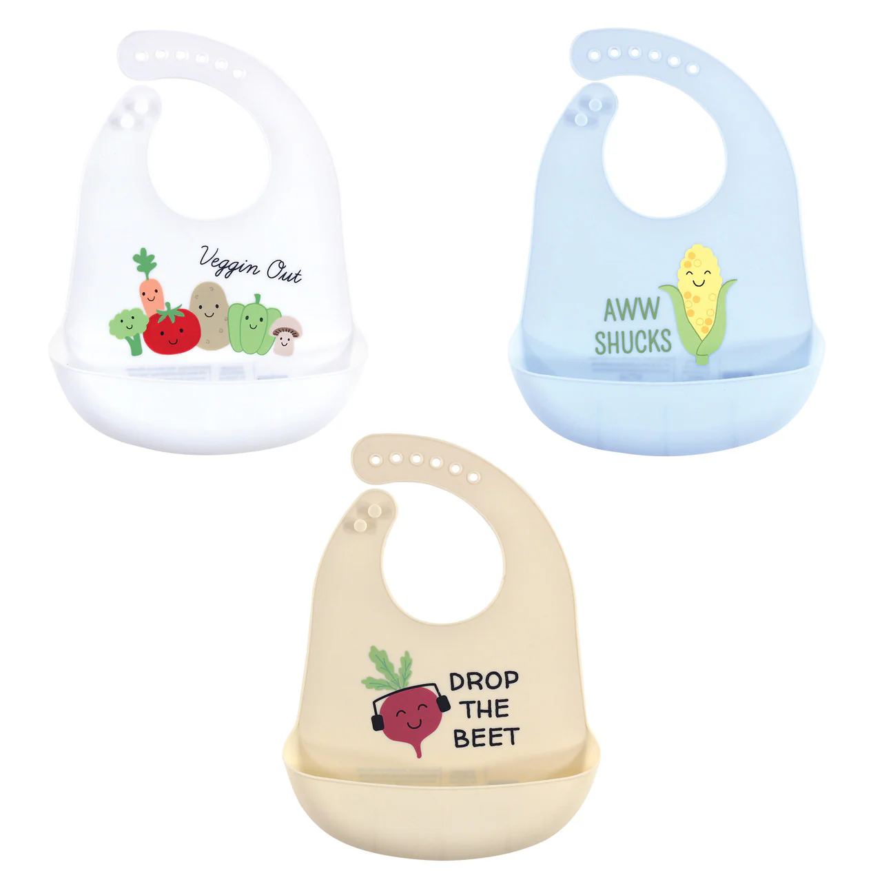 Zubaida's Bib Slicon Vegetables - Pack of 3