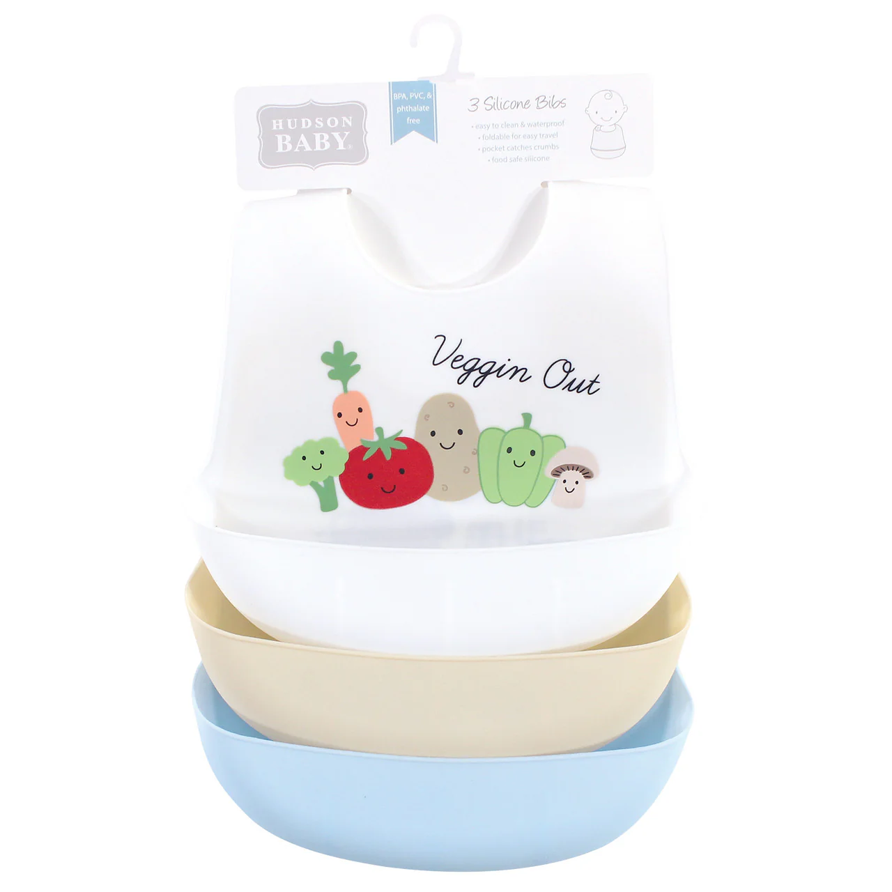 Zubaida's Bib Slicon Vegetables - Pack of 3 - Image 5