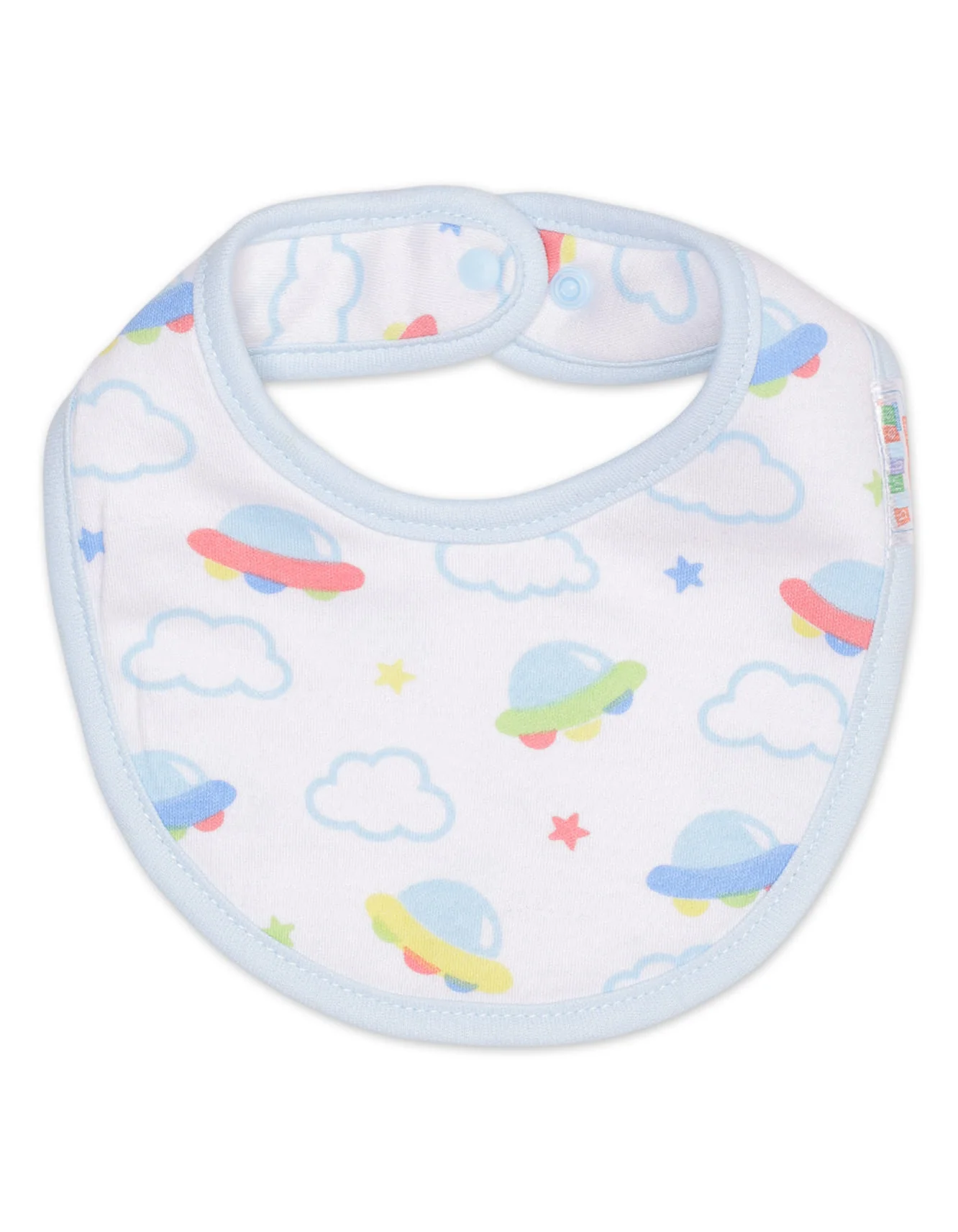Zubaida's Bibs Pack of 3 - Clouds Theme - Image 2