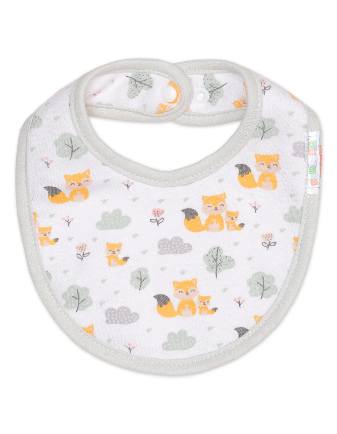 Zubaida's Bibs Pack of 3 - Fox Theme - Image 2