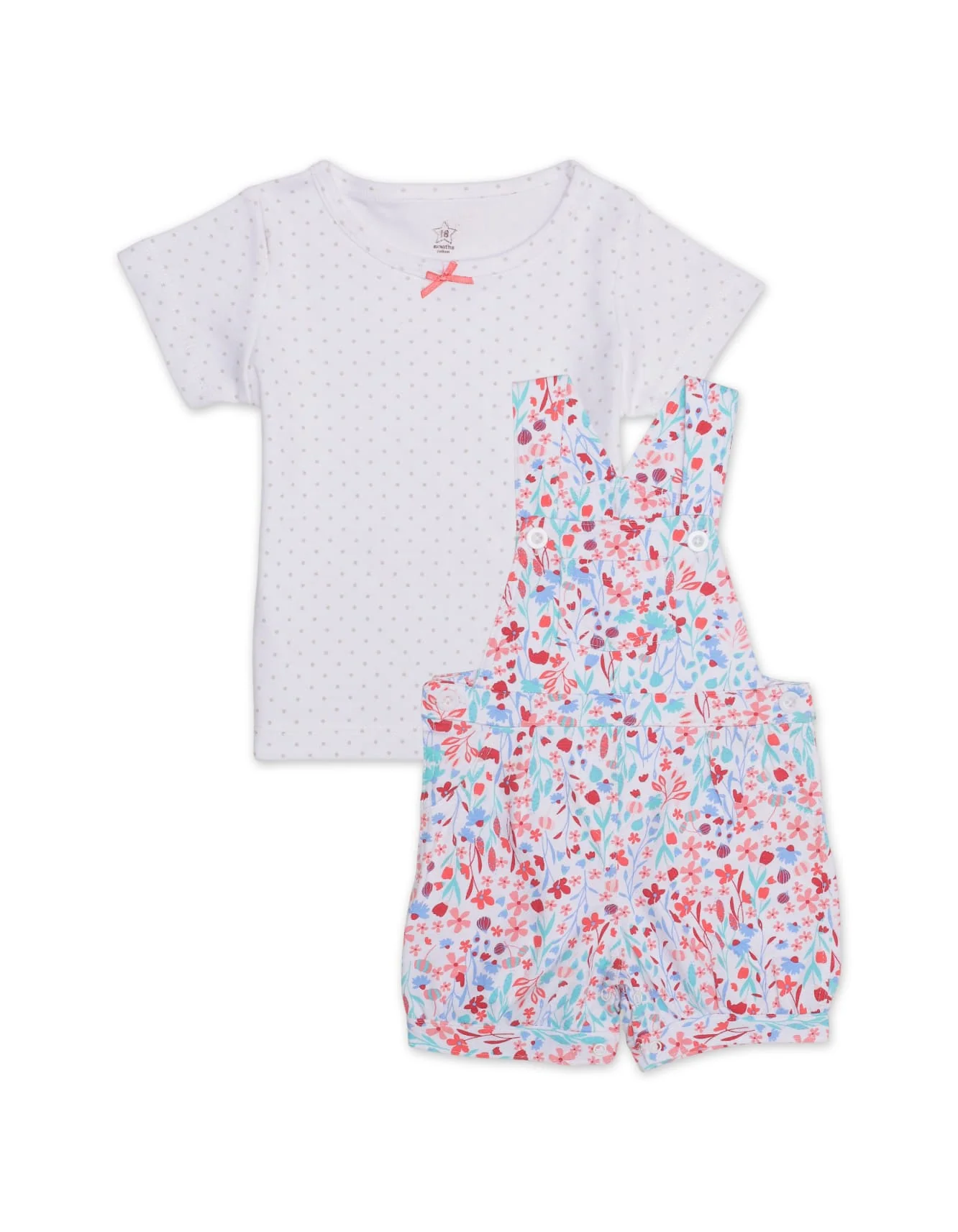 Zubaida's 2 Pcs Floral Romper Suit Set