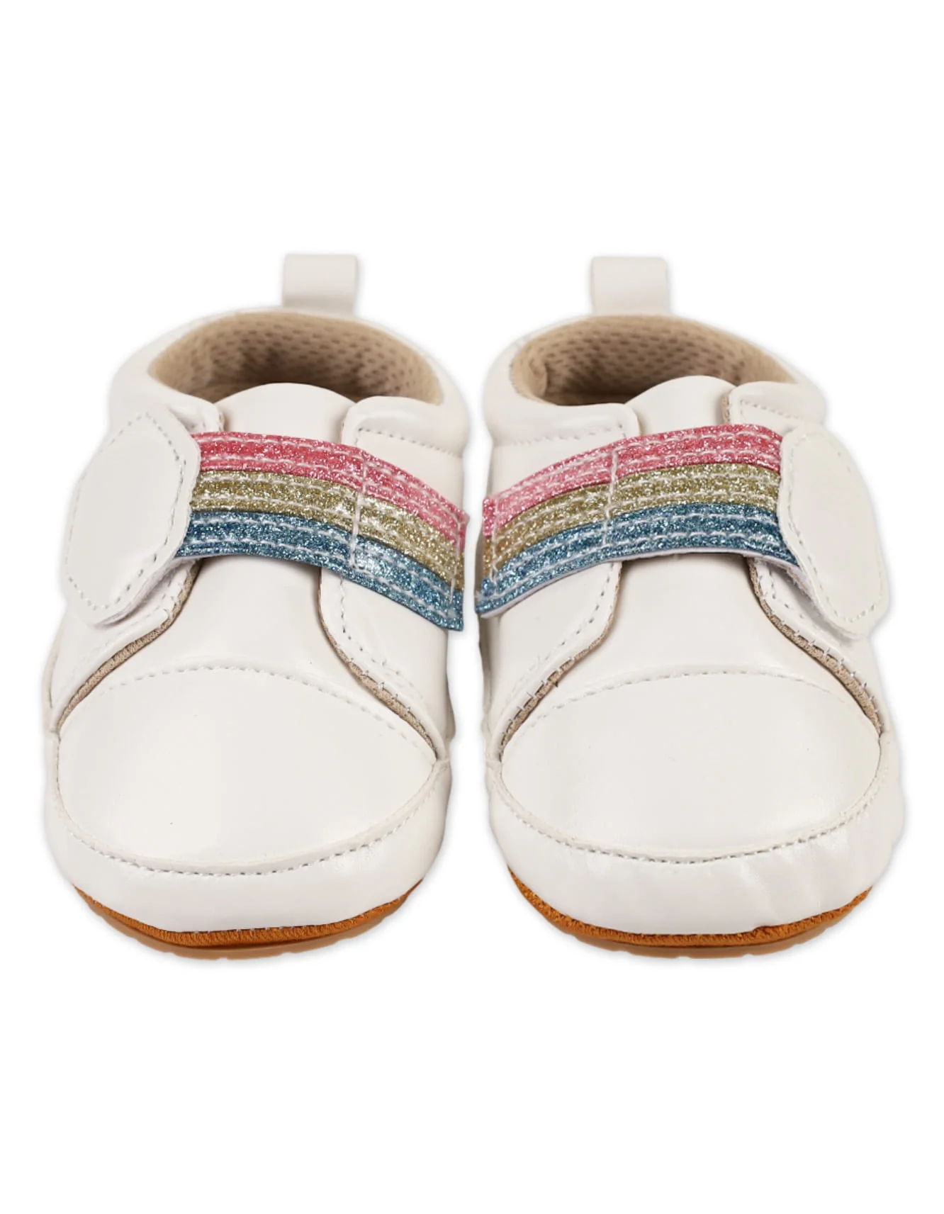 Zubaida's Rainbow Sparkle Pre-Walker Shoes