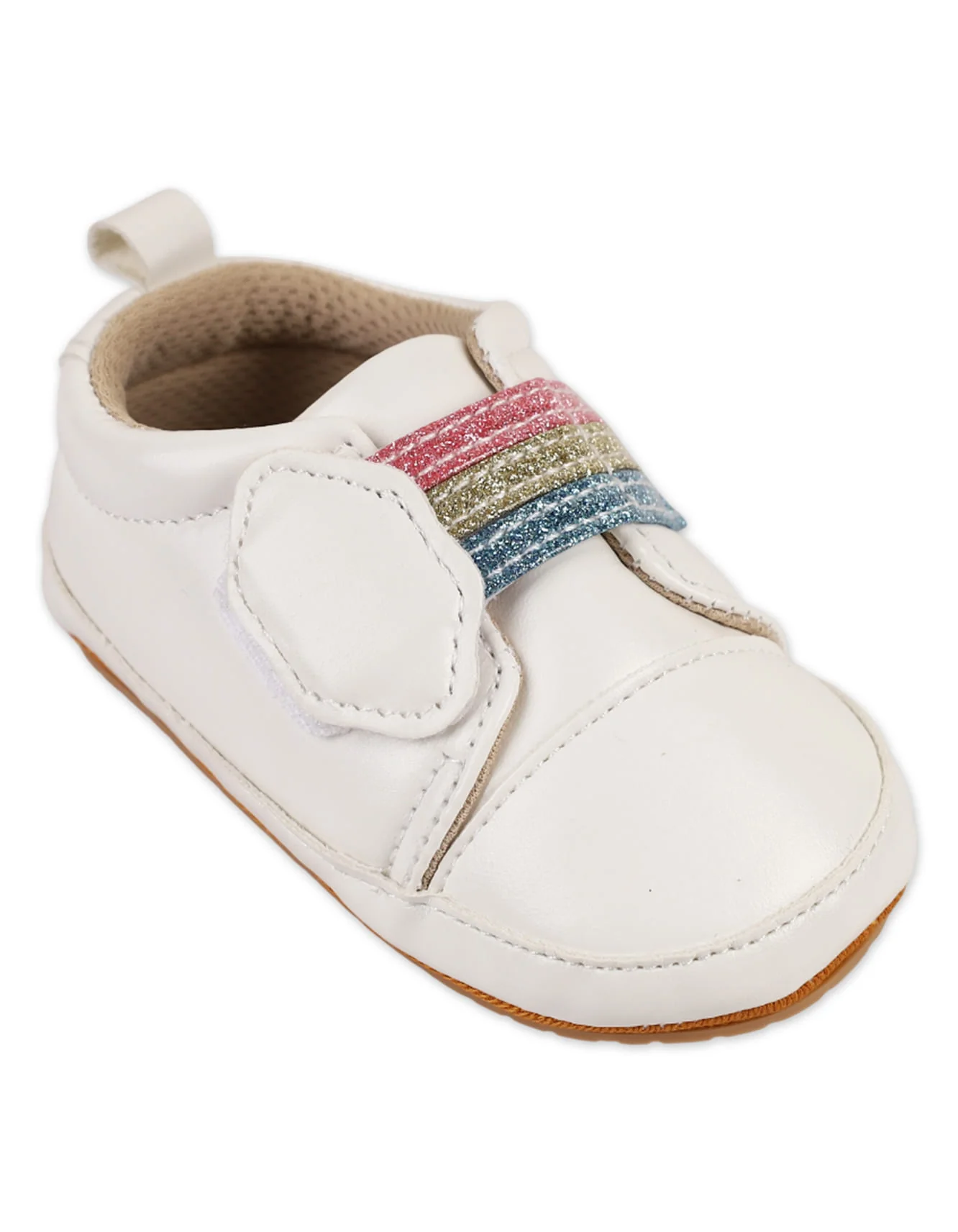 Zubaida's Rainbow Sparkle Pre-Walker Shoes - Image 3