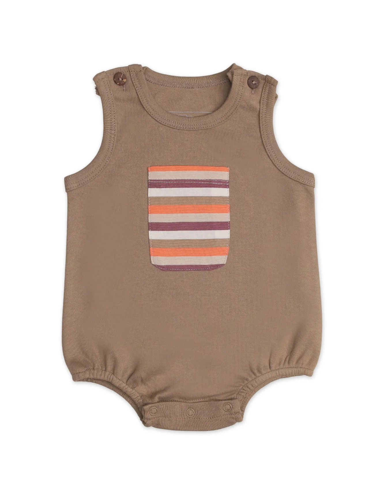Zubaida's Soft & Breathable Kangaroo Pocket Sleeveless Bodysuit