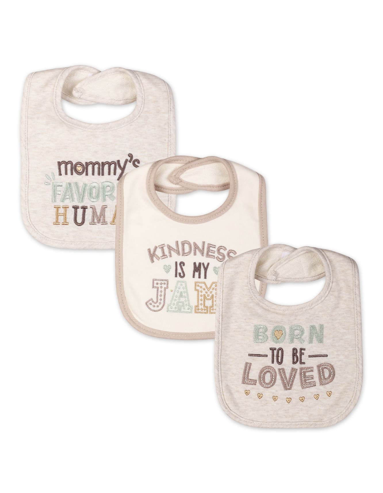 Zubaida's Soft, Absorbent & Adorable 3 Pcs Bibs Set