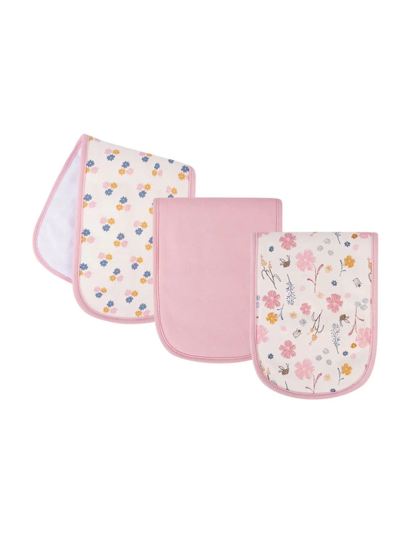 Zubaida's Soft, Absorbent & Baby-Friendly 3 Pcs Burp Cloths