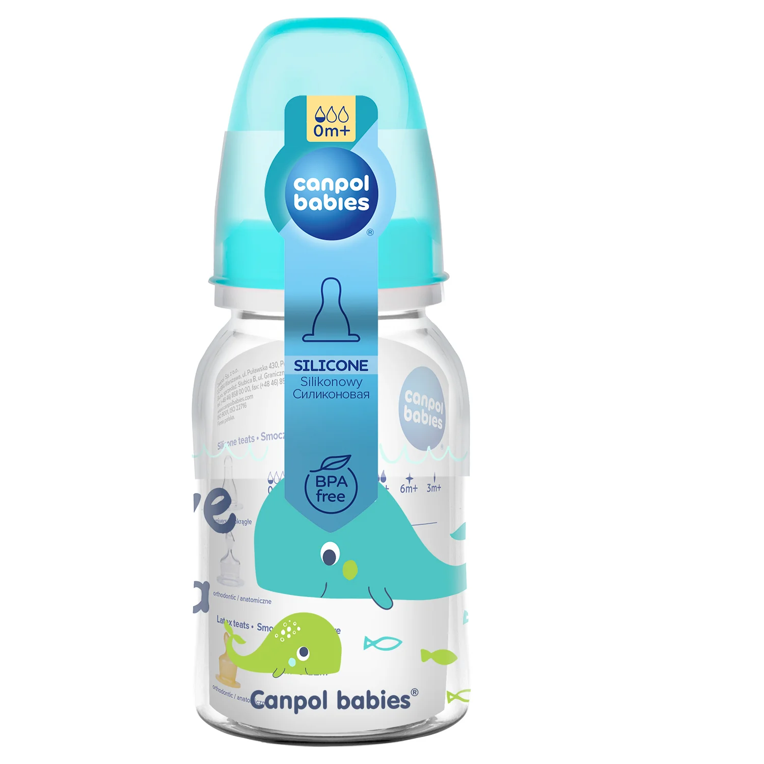 Canpol babies Narrow Neck Bottle 120 ML LOVE & SEA 59/300 at Zubaidas Official™ - Image 2