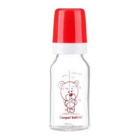 Canpol Babies Narrow Neck Glass Bottle 120 ML 42/102 at Zubaidas Official™