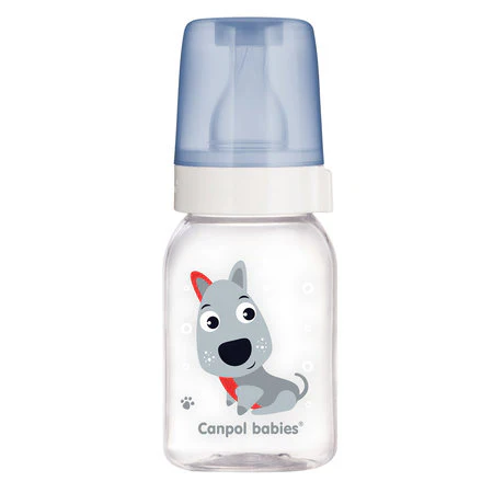 Canpol babies Standard Narrow Neck Bottle 120 ML CUTE ANIMALS 11/851 at Zubaidas Official™