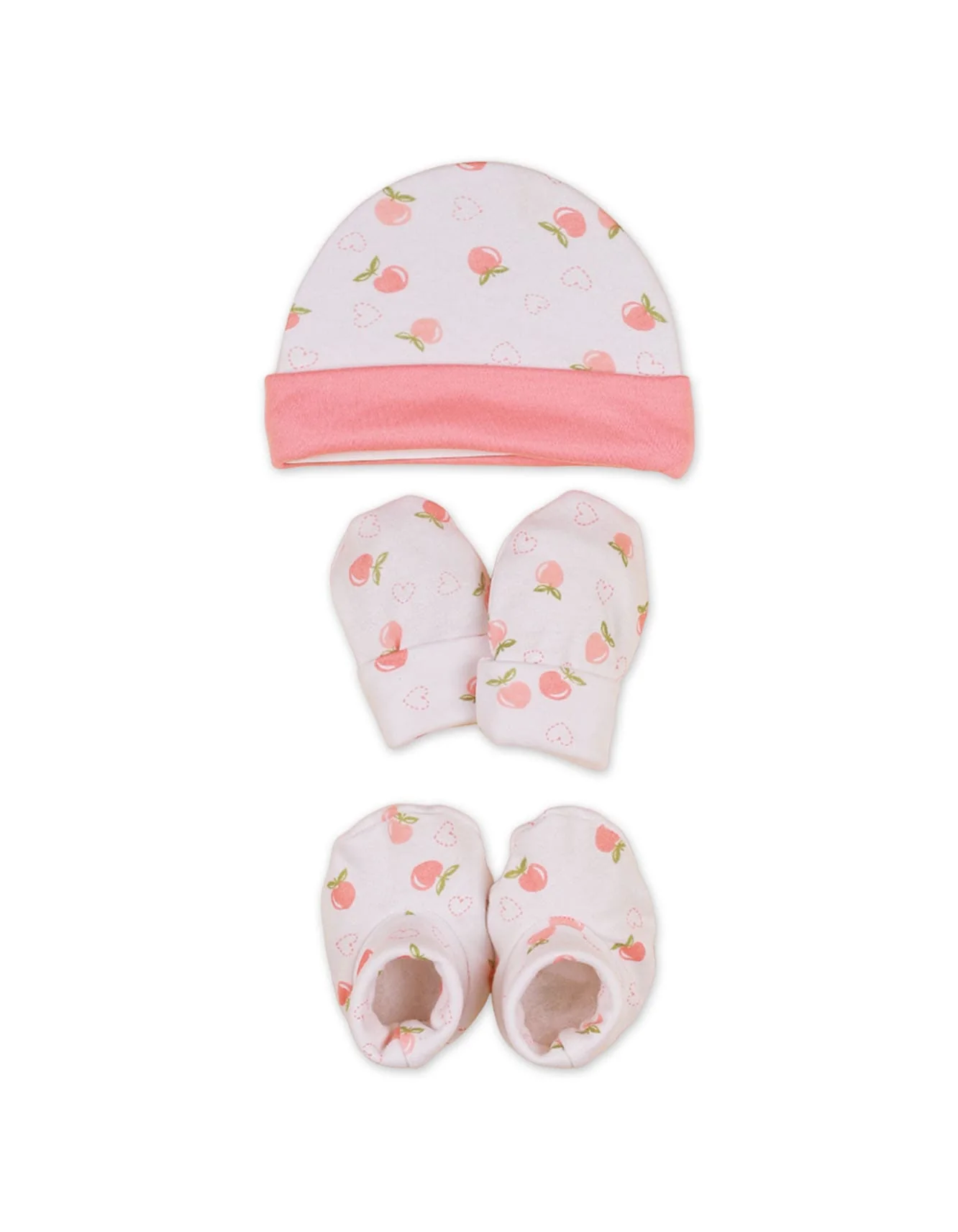 Zubaida's Cap, Mitten & Booties Set