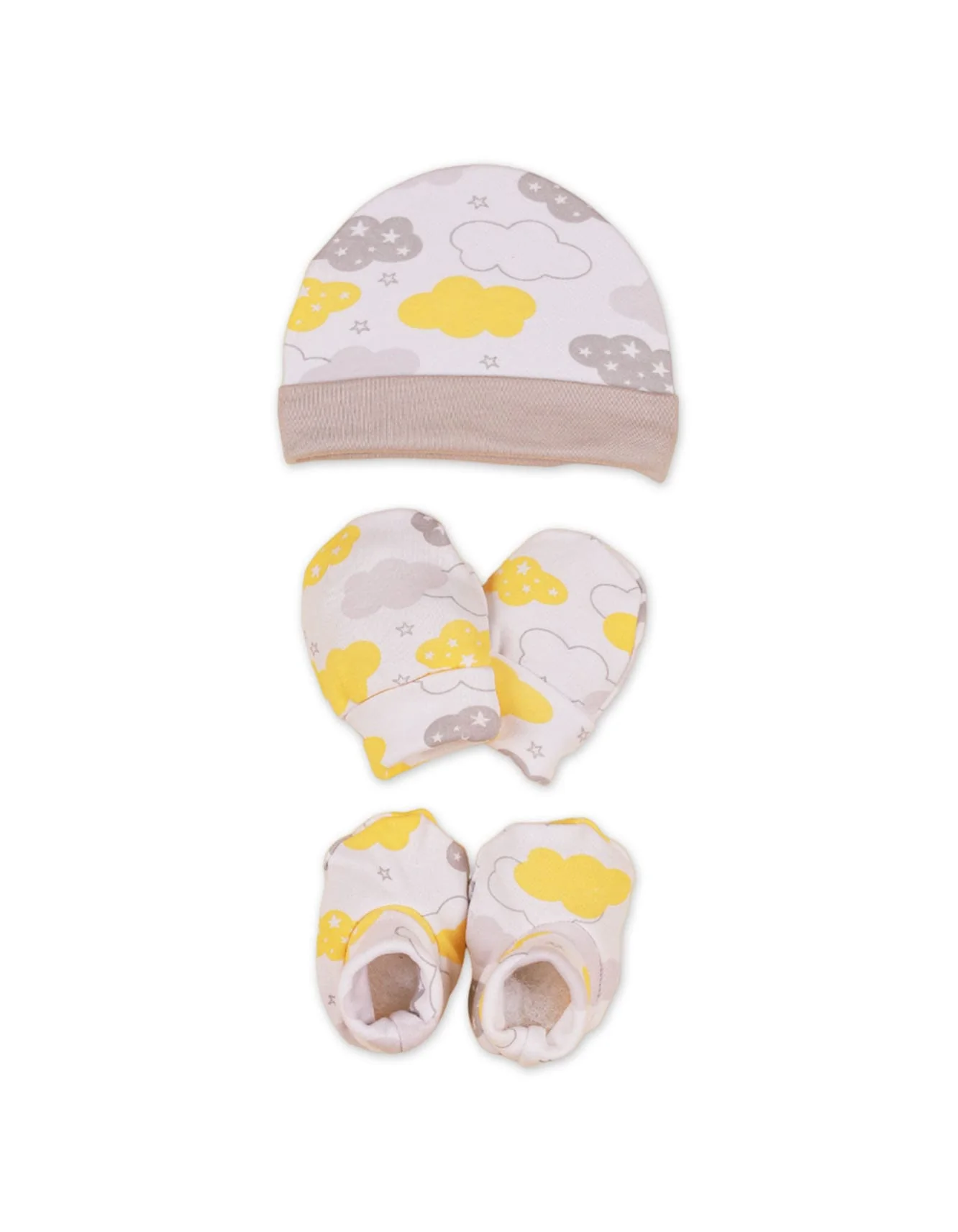 Zubaida's Cap, Mitten & Booties Set