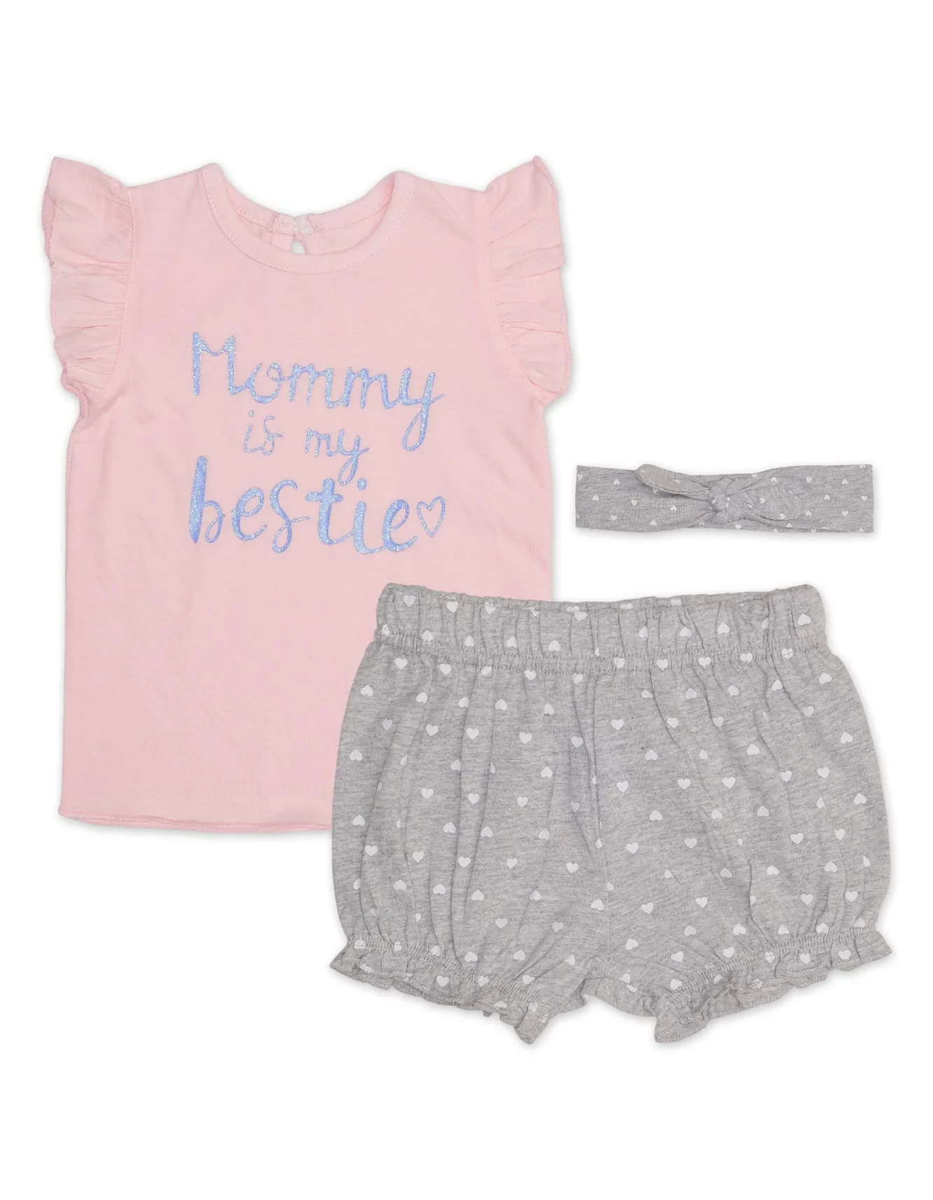 Zubaida's Charming 3 Pcs Suit Set with a coordinating Headband