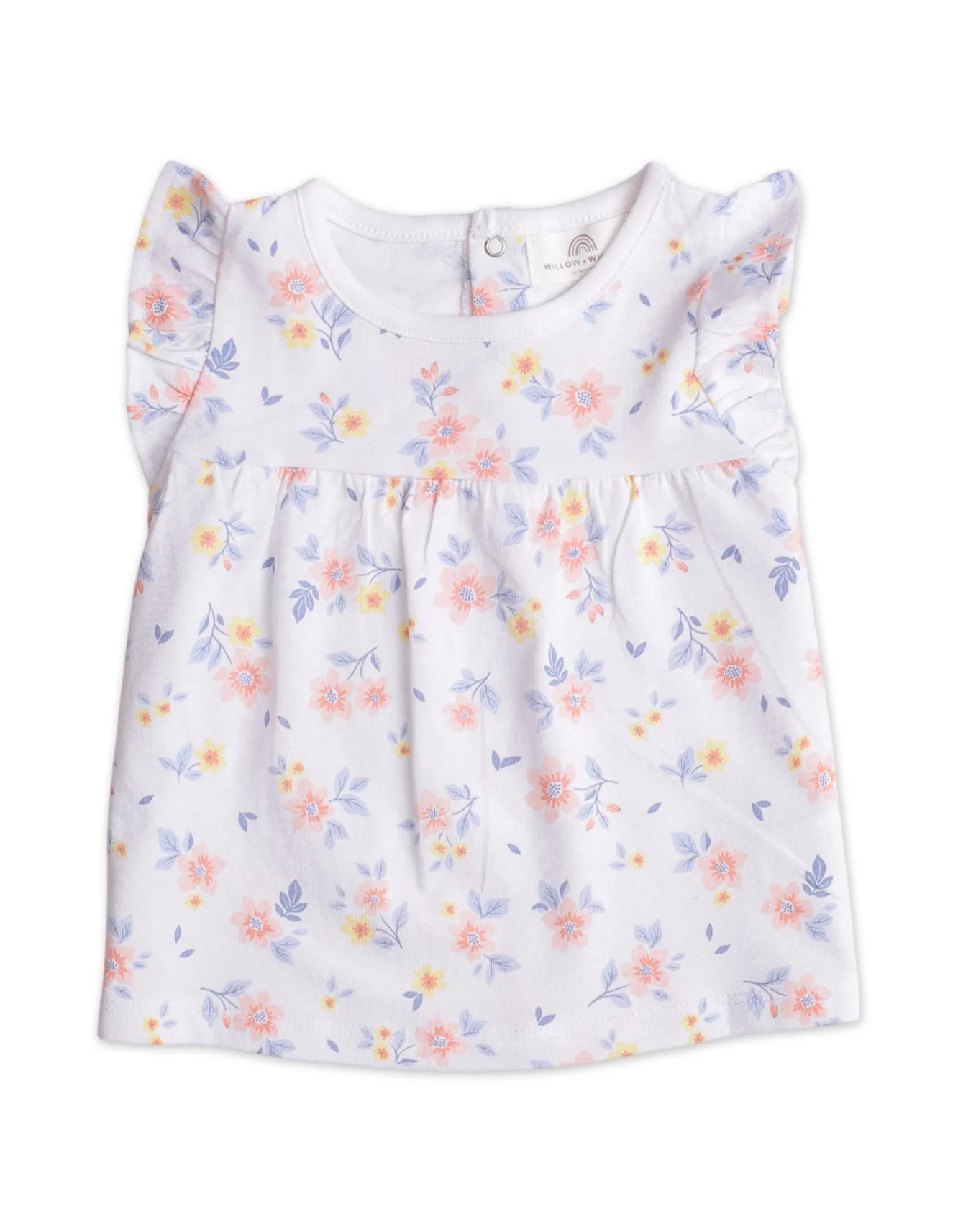 Zubaida's Floral 3 Pcs Suit Set with a coordinating Headband - Image 3