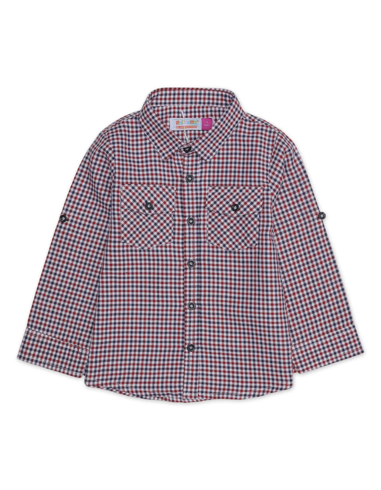 Zubaida's Full Sleeves Double Pocket Classic Plaid Shirt