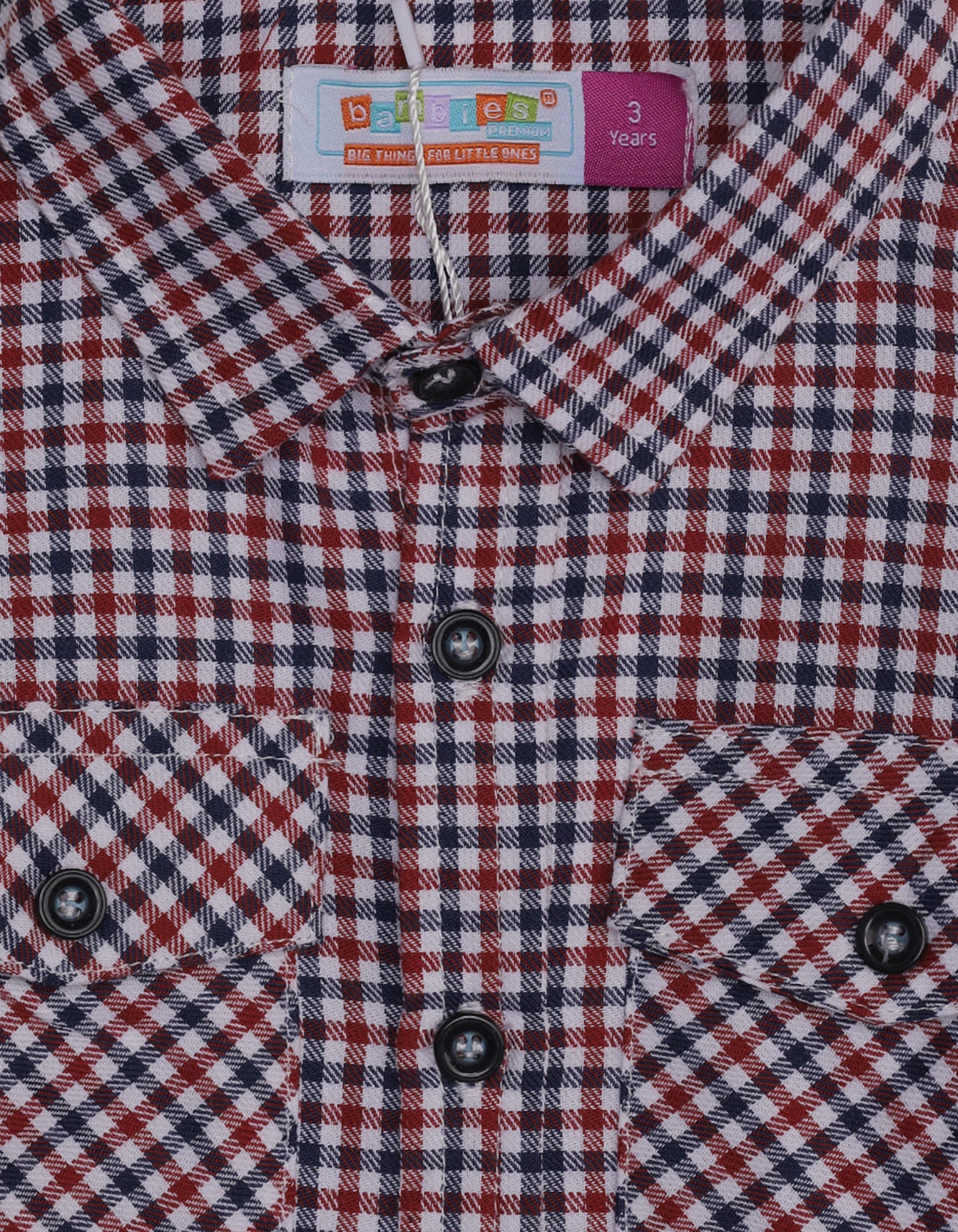 Zubaida's Full Sleeves Double Pocket Classic Plaid Shirt - Image 3