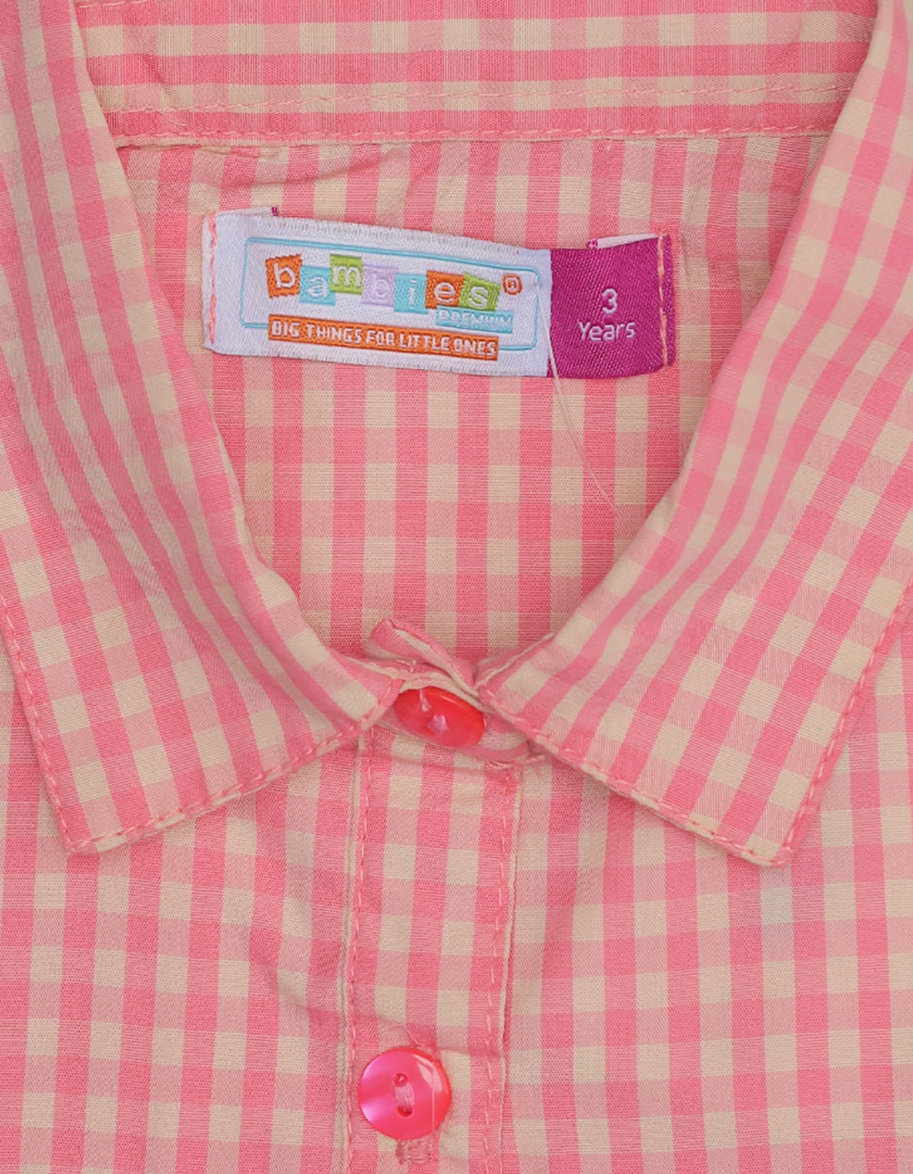 Zubaida's Short-Sleeves Checkered Top - Image 2
