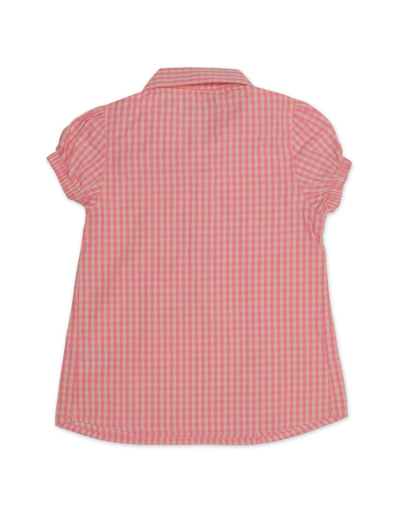 Zubaida's Short-Sleeves Checkered Top - Image 3