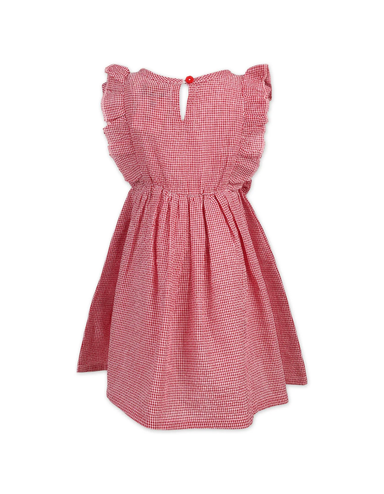 Dress Ruffled with Classical Gingham Print at Zubaidas Official™ Pakistan - Image 2