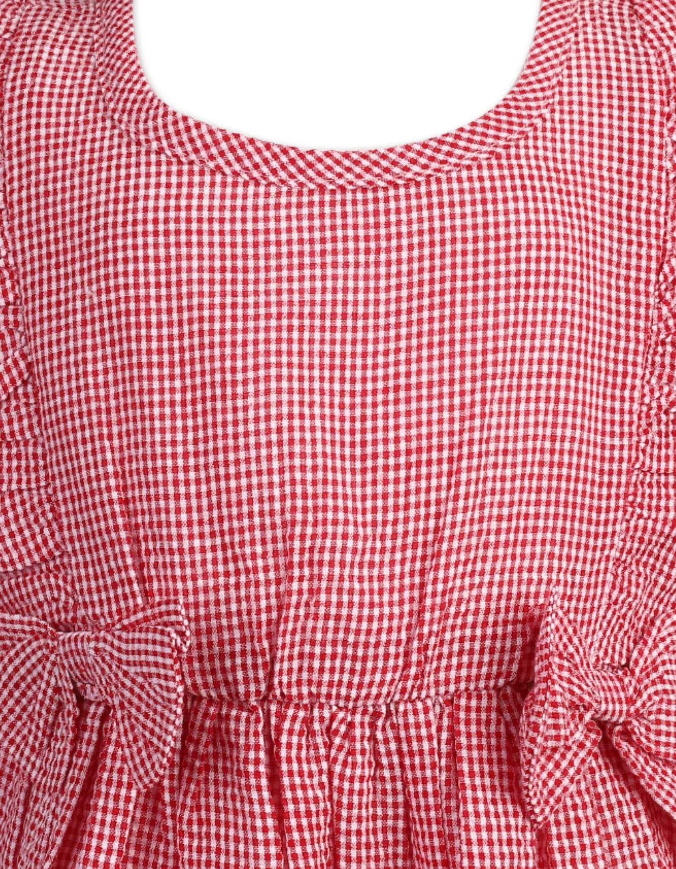 Dress Ruffled with Classical Gingham Print at Zubaidas Official™ Pakistan - Image 3