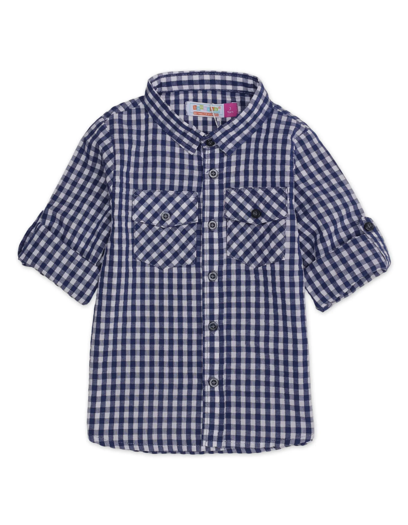 Zubaida's Full Sleeves Double Pocket Classic Plaid Shirt - Image 2
