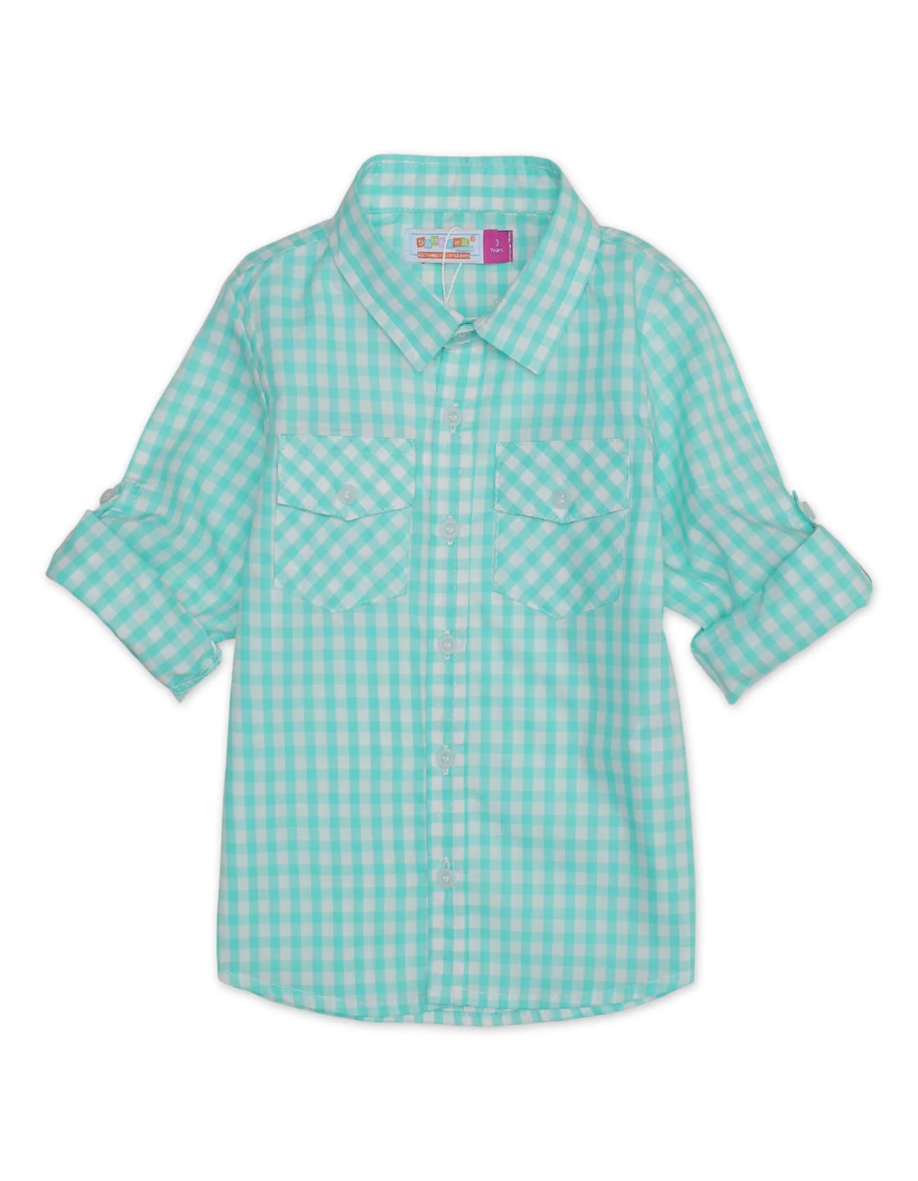 Zubaida's Full Sleeves Double Pocket Classic Plaid Shirt - Image 2
