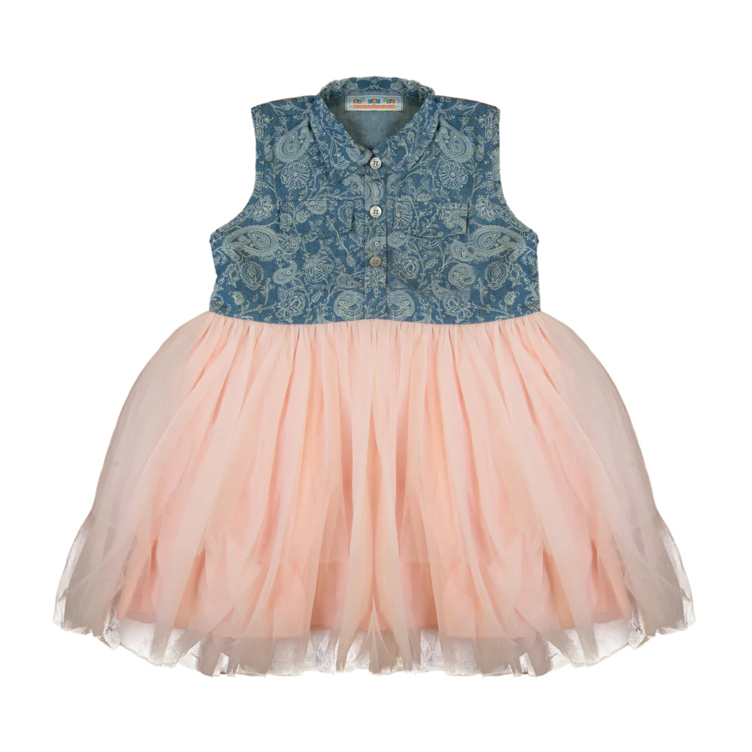 Zubaida's Denim and Tulle Dress