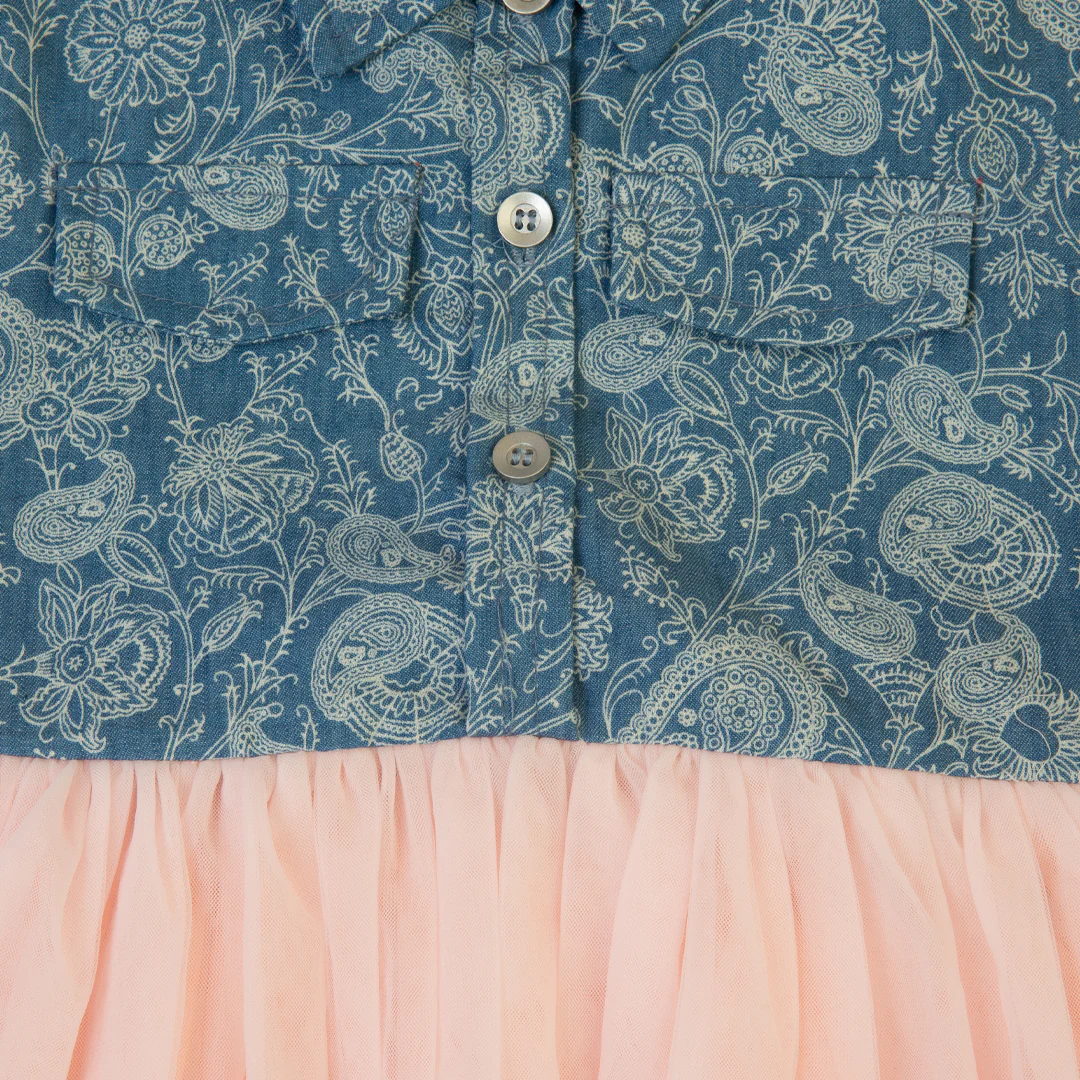 Zubaida's Denim and Tulle Dress - Image 3
