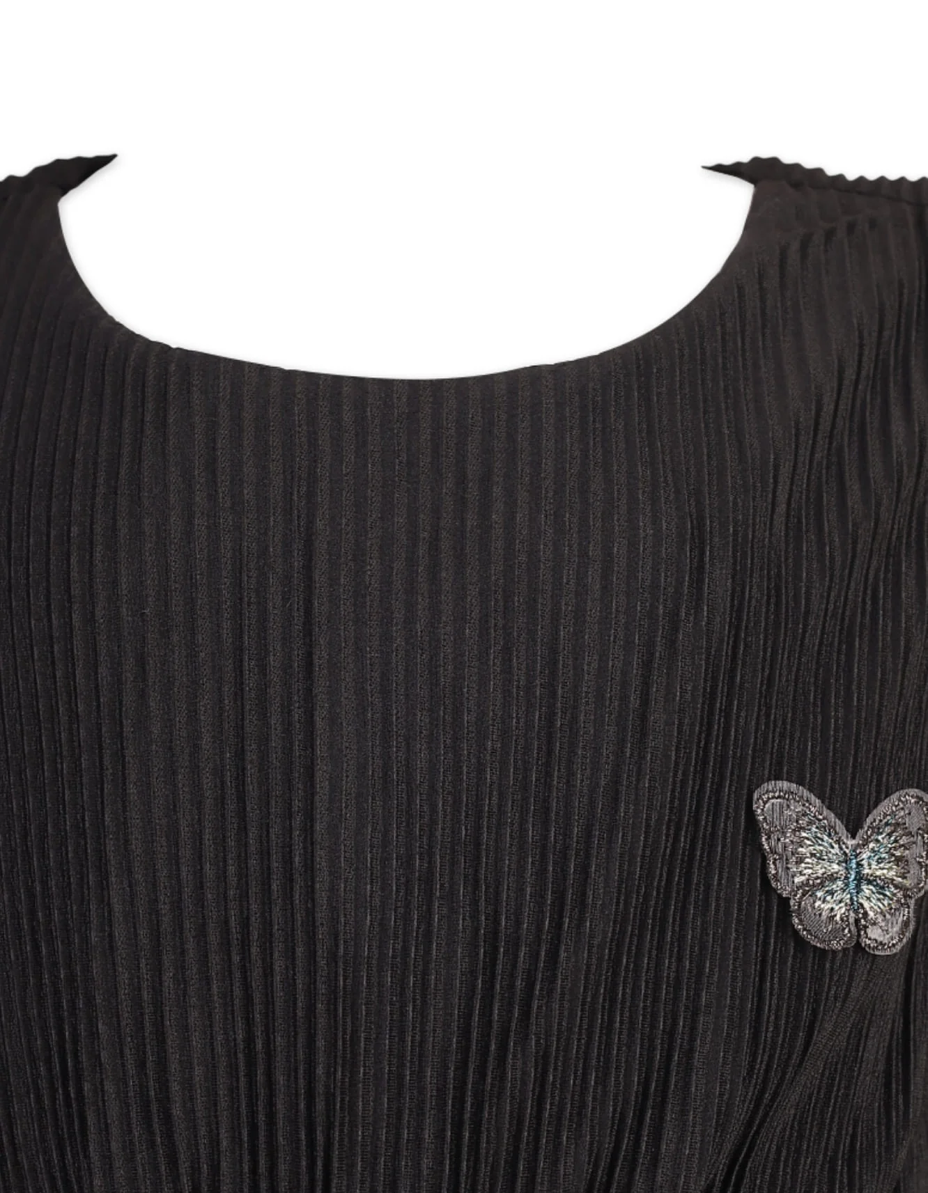Zubaida's Graceful Pleated Flowing Dress - Image 2