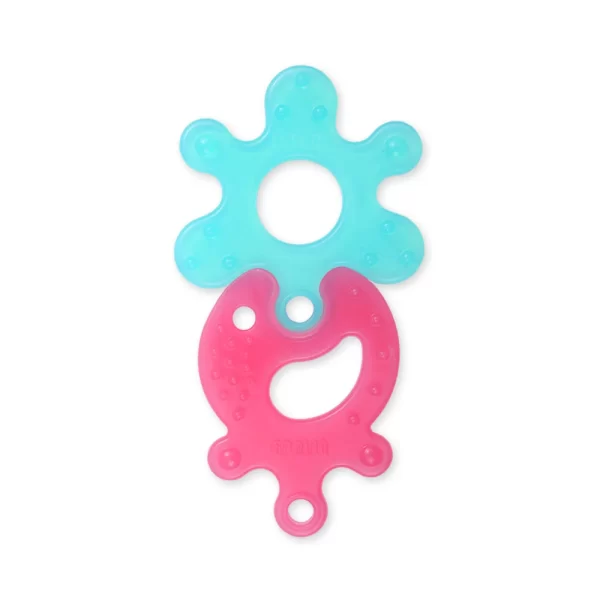 Zubaida's EDUCATIONAL PUZZLE GUM SOOTHER Combo Blue & Pink - BBS-006