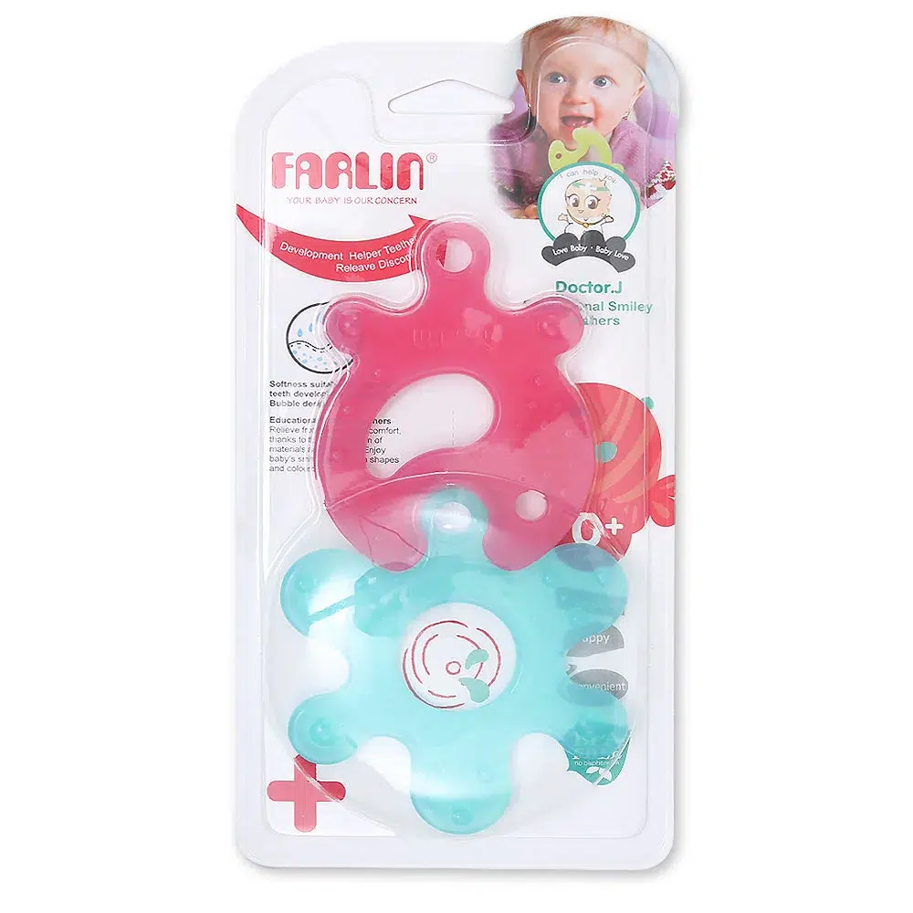 Zubaida's EDUCATIONAL PUZZLE GUM SOOTHER Combo Blue & Pink - BBS-006 - Image 4