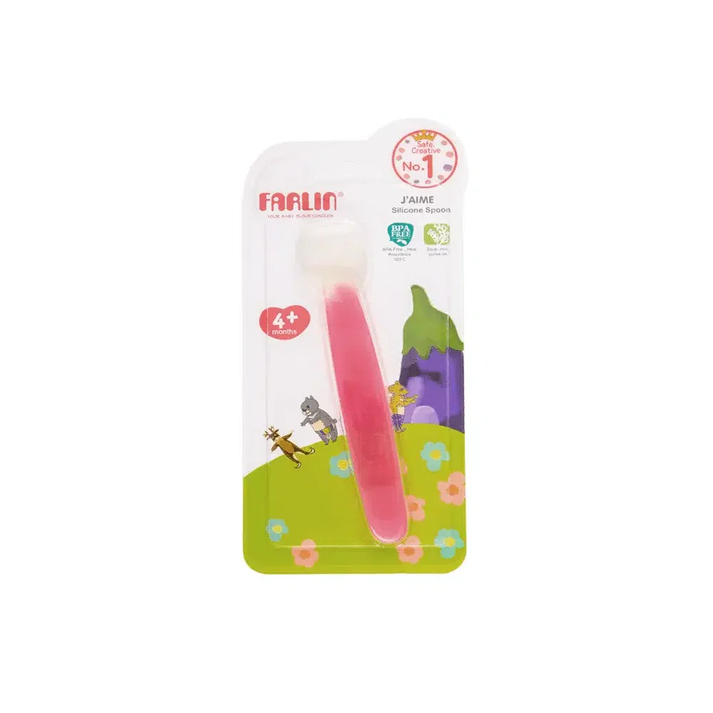 Zubaida's Farlin Silicone Spoon - PInk - BF-239 - Image 2
