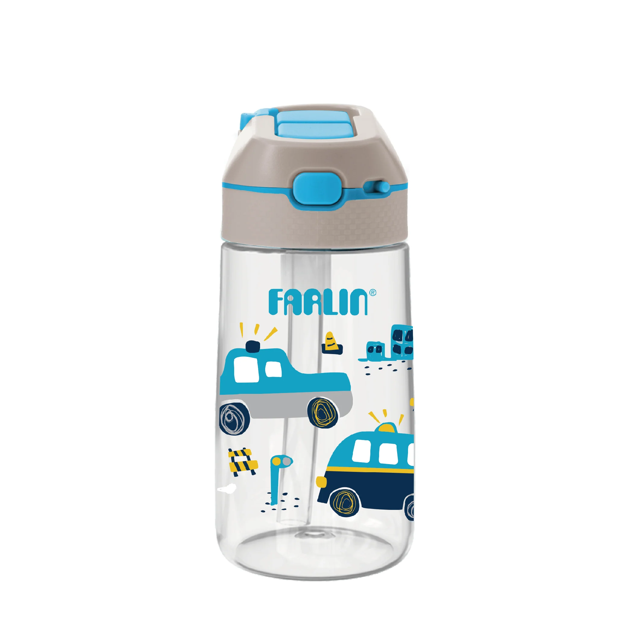 Zubaida's Farlin Straw Drinking Cup 400ML Blue - AG-20004-B - Image 2