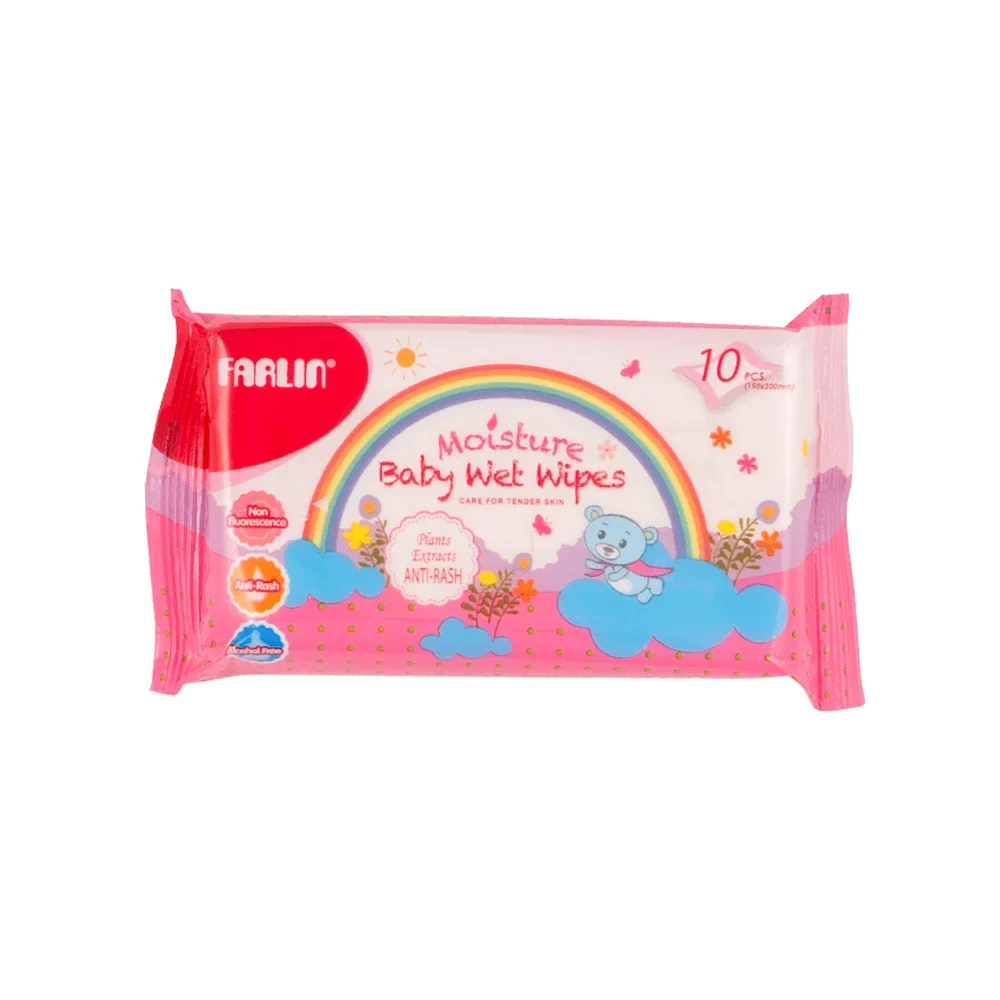 Zubaida's Farlin Wet Wipes Anti Rash Pk-10 - DT-004A