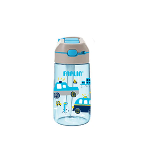 Zubaida's Farlin Straw Drinking Cup 400ML Blue - AG-20004-B - Image 3