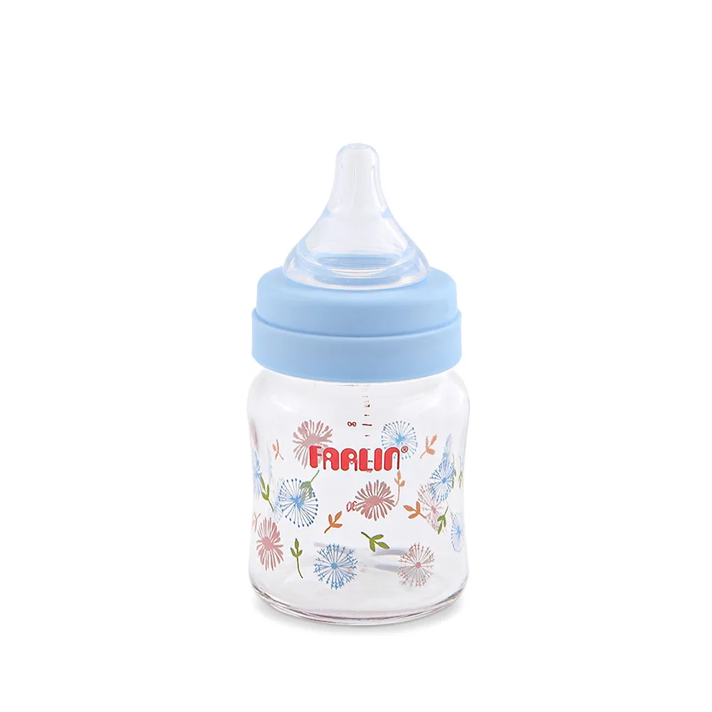 Zubaida's Farlin Wide-Neck Glass Feeding Bottle 120ml - AB-32005-B - Image 2