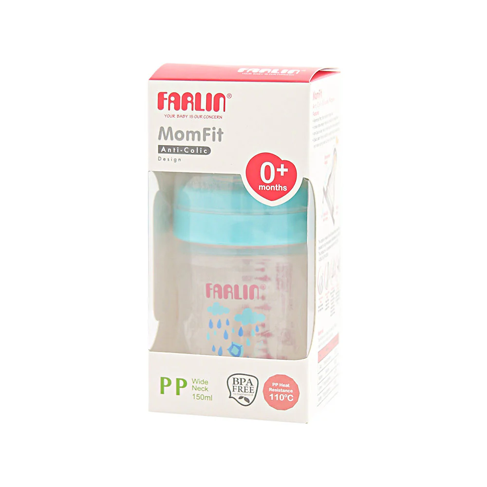 Zubaida's Farlin Pp Wide Neck Feeding Bottle 150Ml - Blue - AB-42012-B - Image 2