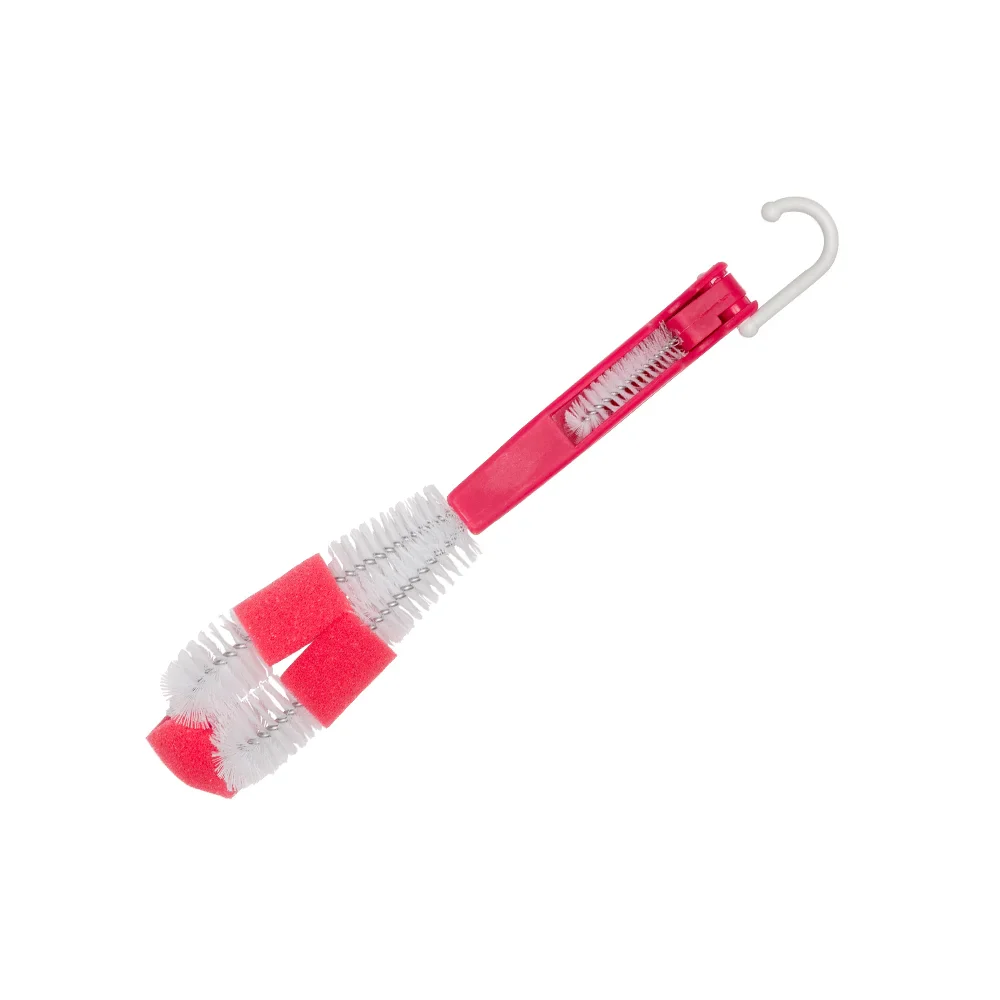 Zubaida's Farlin Bottle & Nipple Brush - Pink - BF-257