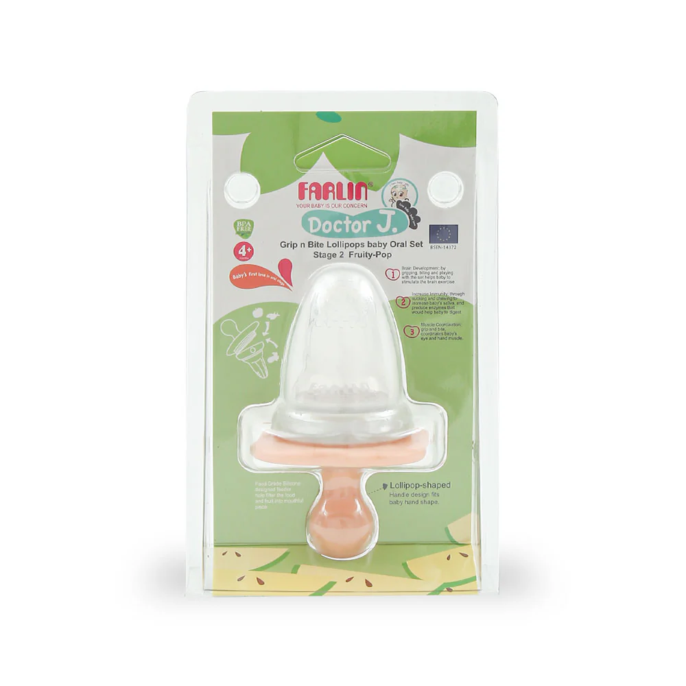 Zubaida's Farlin Grip N Bite Lolipop Stage 2 – Pink - BBC-003-B - Image 4