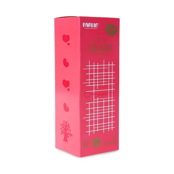 Zubaida's Farlin Wide-Neck Glass Feeder 240ml Pink - AB-32014-01 - Image 3