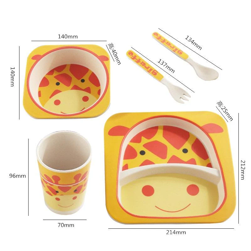 Feeding Set 5 Pieces Giraffe Theme at Zubaidas Official™ - Image 2