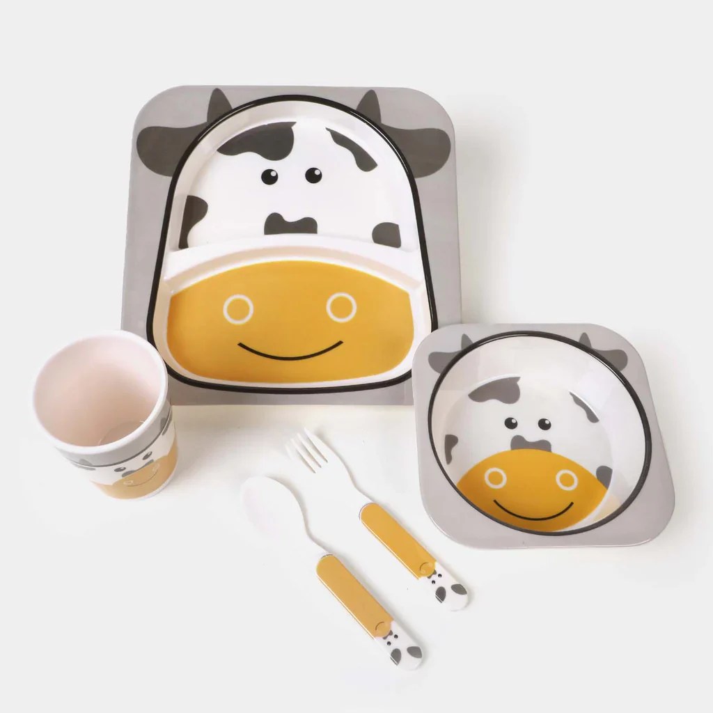 Feeding Set 5 Pieces Cow Theme at Zubaidas Official™ - Image 2
