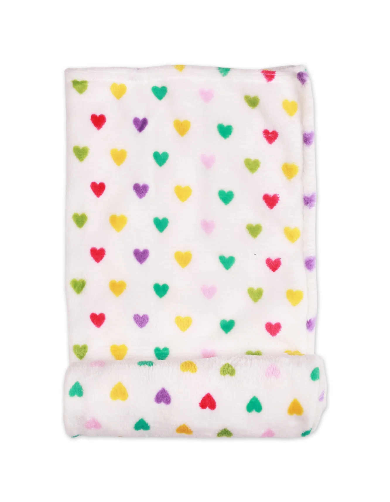 Zubaida's Fleece Blanket Multi Hearts - Image 2